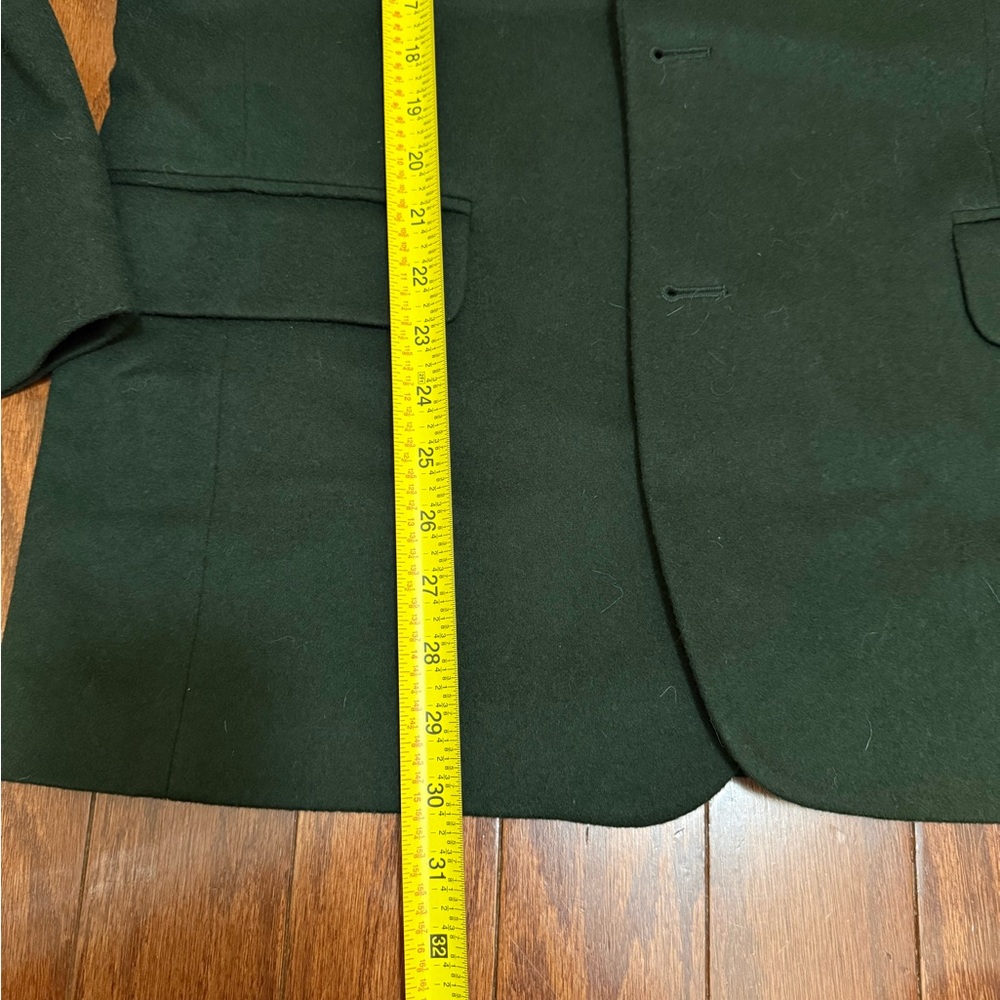 Vito Rufolo Green Men's Blazer Wool Cashmere Blazer Size 42 R Made Italy - Picture 6 of 7